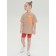 T -shirt for girls, height 110 cm, sandy color