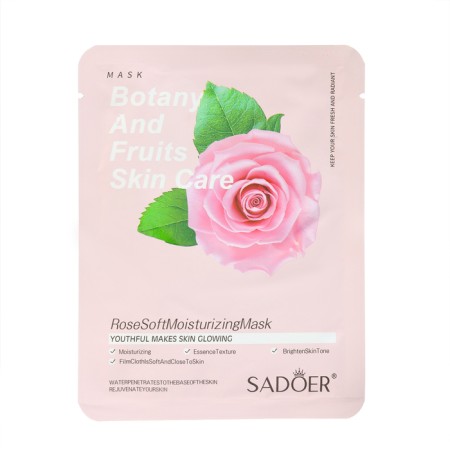Facial mask for the face "pink rose", moisturizing-1