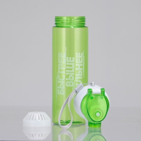 Water bottle "Faster, higher stronger", 600 ml-2