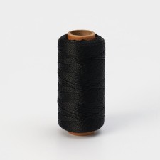 Thread Twisted Dolyana, 2 ANSWER, PP, D = 1.3 mm, 200 m, Black Color Black