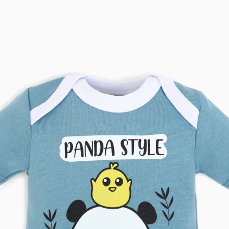 Body Children's, the color is gray blue, panda, height 62 cm-1