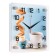 Wall clock, interior: kitchen, "pleasant breakfast", 25 x 25 cm
