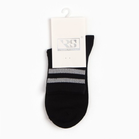 Women's socks, white/gray strip, size 36-39-4