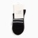 Women's socks, white/gray strip, size 36-39