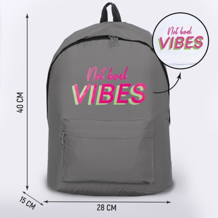 Bad Vibes School Textile Not Bad Vibes, 42 x 30 x 12cm-8