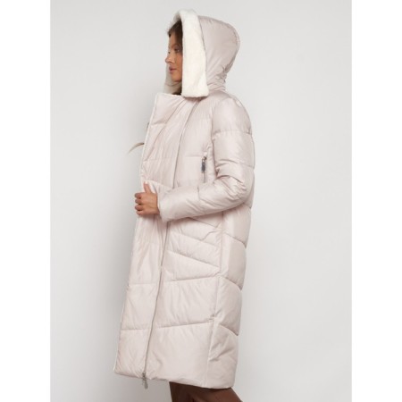 Coat insulated winter female, size 54, beige color-29