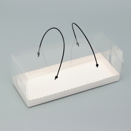 Box for rolls with handles, white 27.5 x 11 x 10 cm-1