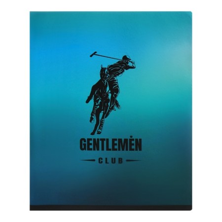 Notebook of 48 sheets in the Gentlemen cage, covered cardboard, metallization, mix-5