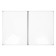 Cretaceous board/magnetic marker 300*100/100*75*2 calligrata, three-section, in alumino frames