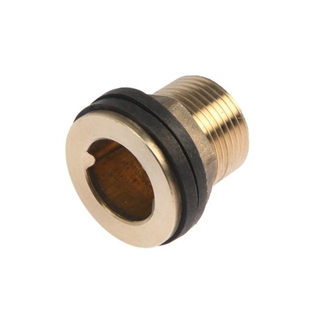 Zein fitting, 1 ", for containers, with gaskets, brass