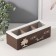 Casket wood 3 divisions "tree" 9.6x23.7x7 cm