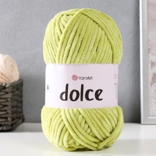 Пряжа "Dolce" 100% микрополиэстер 120м/100гр (799 липа)