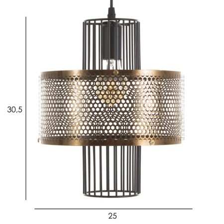 Lamp Bayerlux "Tsetsna" E27 40W Black gold 25x25x30-130cm-5