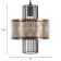 Lamp Bayerlux "Tsetsna" E27 40W Black gold 25x25x30-130cm