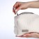 Lightning cosmetic bag, Textura, white color