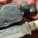 Caucasian knife, tourist "Viking" with scabbard, guard, steel - 40x13, 14.5 cm