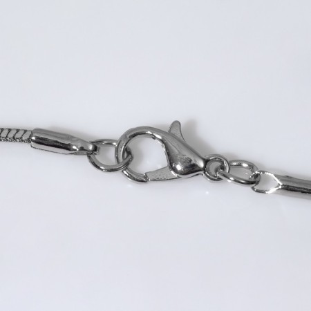 Piece "Date" butterfly, black and white color in silver, l = 70 cm-2