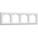 Frame for 4 posts WL04-FRAME-04-WHITE, white color