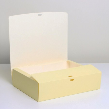 Gift folding box, packaging, "yellow", 31 x 24.5 x 8 cm-1