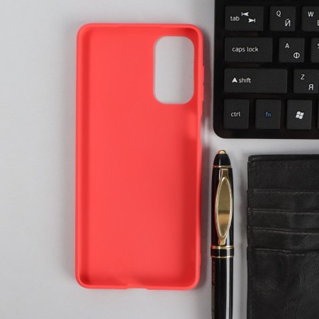 Pero cover, for Samsung M52, silicone, red-1