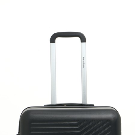 Average suitcase 24 "on a zipper, code lock, 4 wheels, black color-4
