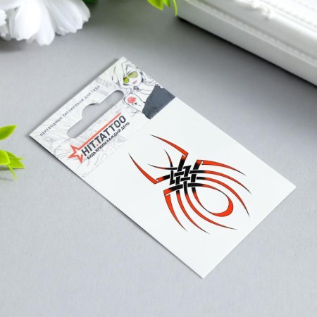 Tattoo on the body "Spider" 5.3x6.3 cm-1