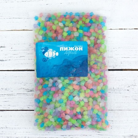 Decorative baby for the aquarium, luminous, 9 - 13 mm, 1 kg, mix-2