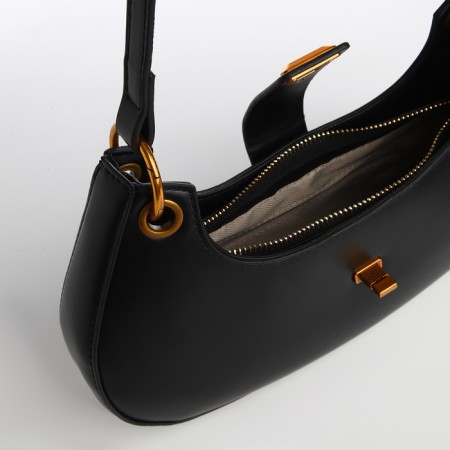 Bag Women's Baget on the Textura zipper, average size, black color-3