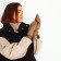 Mittens are female, dimensionless, with insulation, brown color