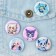 Metal icon, sunset "anime", d = 2.5 cm, mix
