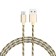 Cable Borofone BX24, MicroUSB - USB, 2.4 A, 1 m, nylon braid, golden