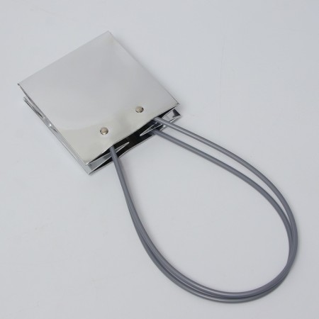 Bag for flowers silver, moisture -resistant, 13x12x12 cm-2