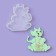Silicone Mold for candy and chocolate "Dragon with a sign 2024"
