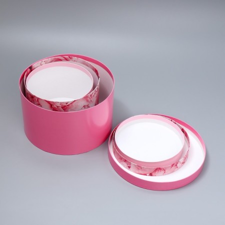 Set of hats 3 in 1, gift packaging, “pink”, 18 x 18 x 13–25 x 25 x 15 cm-10