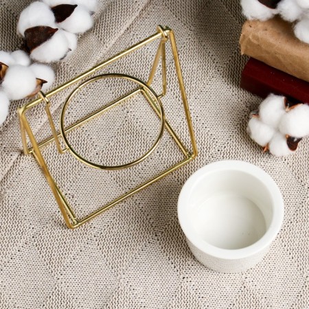 Kashpo "swing" on a gold stand, 16.5x12.5x8cm-3