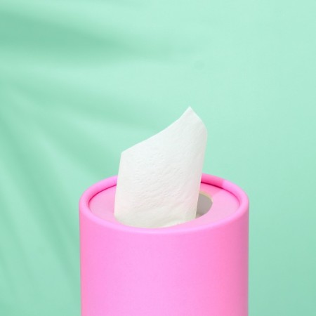 Napkins in a tube 50 pcs, 2 layers "pink"-2