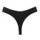 Panties female thongs are seamless, black color, size 48-52 (l-ha)