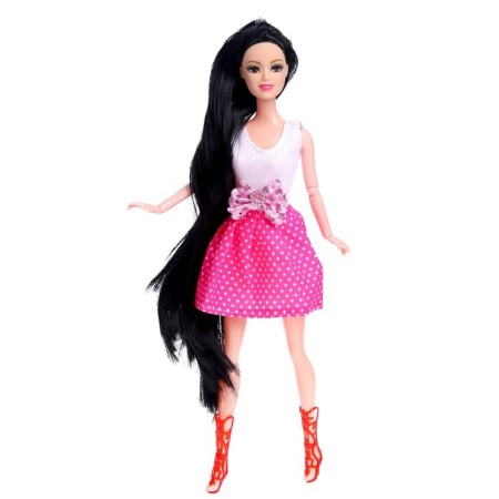 Carbonnic doll "Anastasia" in a dress, with accessories, mix-8