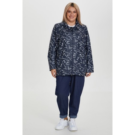 Women's jacket, size 68, dark blue color-1