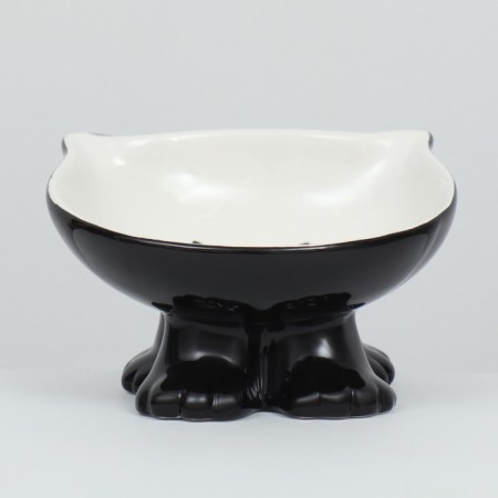Ceramic “Kisa” bowl on the stall-lapcs 200 ml 13 x 12 x 8 cm, black-2