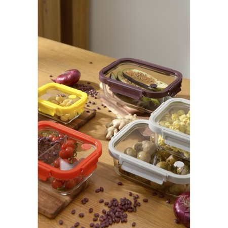 Container for baking and storage Smart Solutions, rectangular, with a lid, 1.5 l, the color is dark blue-4
