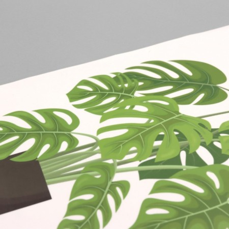Stick plastic interior color "Home flowers" 40x60 cm-1