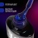 Neon nail polish gel, 3 phase, 8 ml, led/uv, blue color with sparkles (38)