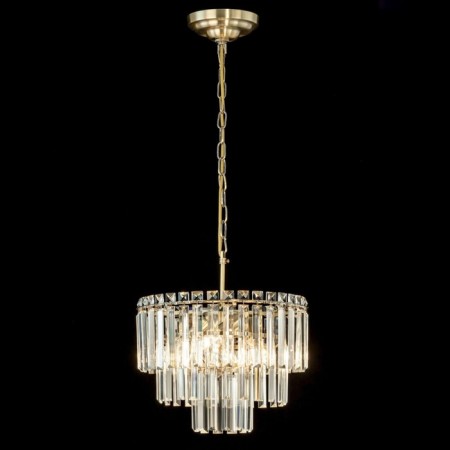 Suspended chandelier Citilux “Foundation” CL303163, 6x60W, E14, brown color-4