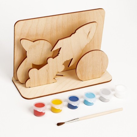 Wood painting "Adventures in space", souvenir-3
