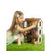 Wooden house with colored wallpaper "Loli"