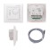 The mechanical thermal regulator RX-308B is white (compatible with the Legrand series Valena) Rexant