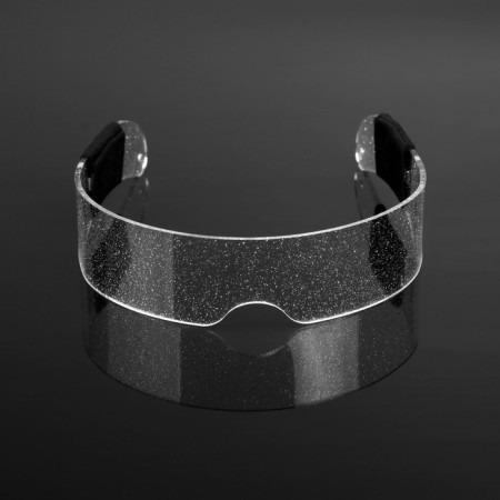 LED glasses "Shine", 14.5x4.5x18 cm, CR2032X2 batteries (included), 3 modes, glow RGB-6