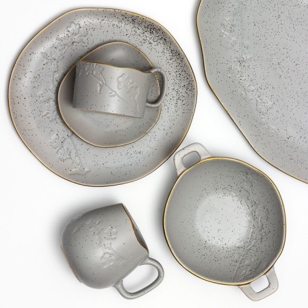 Tea couple ceramic "Scandy", 2 items: 220 ml mug, saucer 13x13.6 cm-8