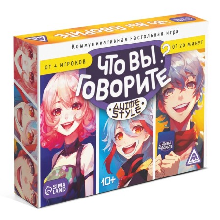 Board game "What are you saying? Anime Style ", 100 cards, 6 runs, 10+-6